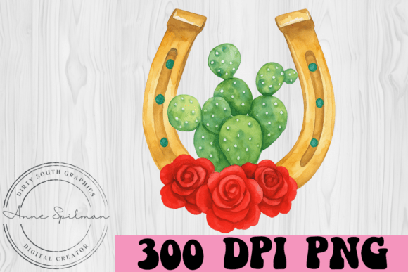 Cactus Horseshoe Roses Graphics