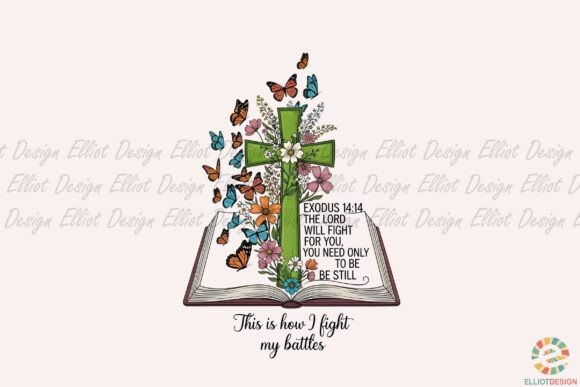 Cross Flowers Butterflies Png Review