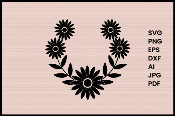 Daisy Flowers Chain Illustration Graphics
