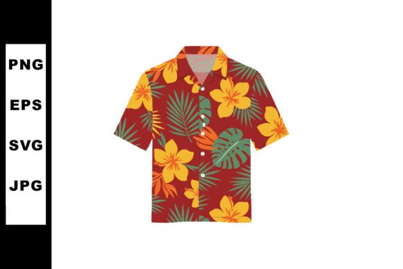 Hawaiian Shirt Graphic for Crafting