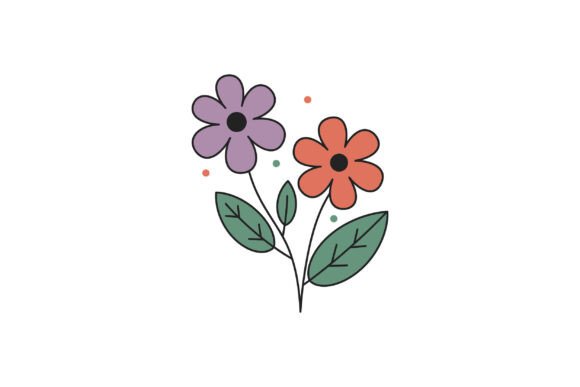 Two Colorful Simple Flowers Boost Editorial Visuals